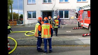 Feuer F2Y Jugendfeuerwehr Raunheim Einsatzübung im Rahmen des Berufsfeuerwehrtages [upl. by Eiboj]