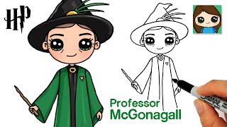 How to Draw Professor McGonagall  Harry Potter [upl. by Philana]