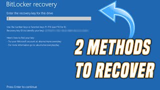 Bitlocker Recovery Key [upl. by Nonnek]