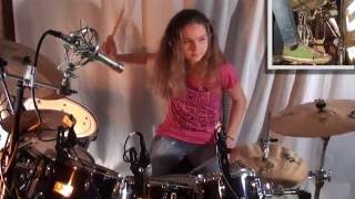 Jump Van Halen drum cover by Sina [upl. by Ynaiffit452]