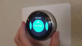 Settings On Nest Thermostat [upl. by Ennovyahs]