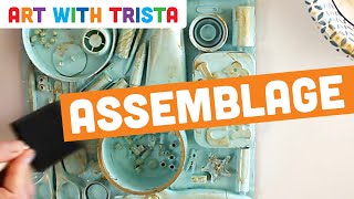 Assemblage Inspired by Louise Nevelson Art Tutorial  Art With Trista [upl. by Swain]