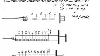 U100 Insulin Dosage Calculation Two Examples [upl. by Yrod]