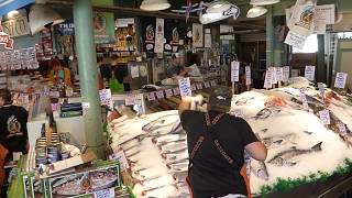 Pike Place Fish Market  Fish Throwing [upl. by Ailgna]