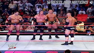 Goldberg vs Triple hBatista and Randy Orton 3 on 1 Match [upl. by Htebazil215]