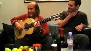 Paco de Lucia plays an Erez Perelman Flamenco Guitar Part 1 [upl. by Ahsilac]