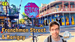 Frenchmen Street New Orleans Walking Tour  Marigny 4k [upl. by Lowrie794]