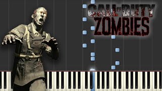 Damned  Call of Duty Zombies Piano Tutorial [upl. by Eichman968]