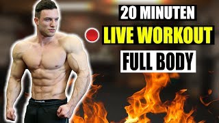 LIVE WORKOUT Extremes 20 Min HIIT Workout für Zuhause ohne Geräte [upl. by Rigdon134]