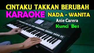 Cintaku Takkan Berubah  Karaoke Nada Wanita  Anie Carera [upl. by Halilad]