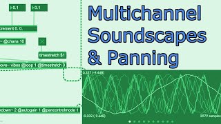 Multichannel Soundscapes amp Panning  MaxMSP Tutorial [upl. by Hluchy]