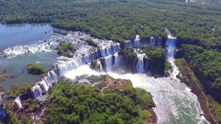 DRONE footage  Iguazu Falls [upl. by Adnilrev]