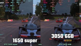 GTX 1650 super vs RTX 3050 6gb [upl. by Ashla]