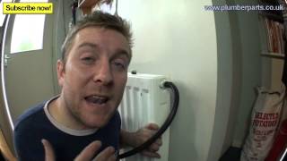 REMOVE AIRLOCK FROM RADIATOR  Plumbing Tips [upl. by Eremahs]