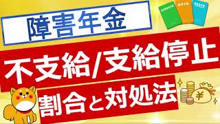 【障害年金】支給停止・不支給割合と対処法 [upl. by Taylor]