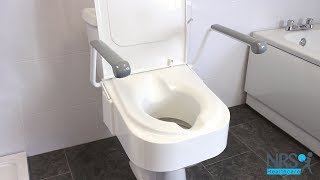 Raised Toilet Seat with Armrests Review [upl. by Archibald]