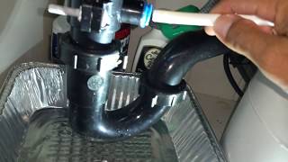 Pure Blue H2O Water Faucet Leak from Air Gap bottom of Faucet Base unto sink FIX [upl. by Attalie]