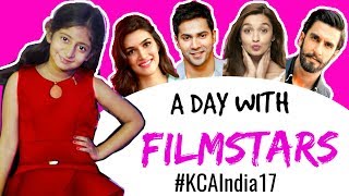 A Day with FILMSTARS  KCAIndia17 Travel MyMissAnand [upl. by Renrut]