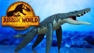 LIOPLEURODON Mattel Jurassic World Dominion Roar Strikers Review  Jurassic Collector [upl. by Ozkum]