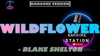 Wildflower BLAKE SHELTON Karaoke [upl. by Lida]