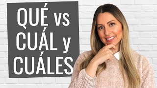 When to use QUE or CUAL in Spanish  Diferencia entre QUÉ CUÁL y CUÁLES  CUAL means what or which [upl. by Dwinnell]