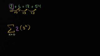 Writing geometric series in sigma notation [upl. by Lemrahc]