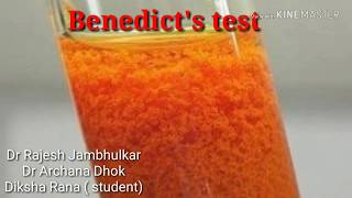 Benedicts test for reducing sugars [upl. by Anircam]