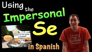 02 How to use Impersonal Se  Passive Se in Spanish [upl. by Helmer]