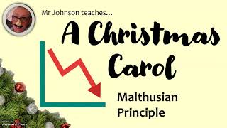 A Christmas Carol Malthusian Principle and Scrooge [upl. by Karole]