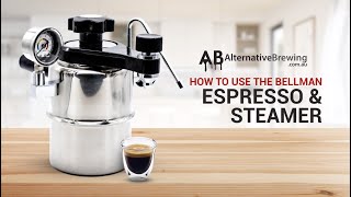 How to use the Bellman Stovetop Espresso Maker amp Steamer [upl. by Gathers]