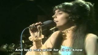 For All We Know  Carpenters Live with Lyrics [upl. by Ellecram382]