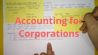 Accounting for Corporations  Share Capital [upl. by Eliezer501]