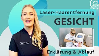 Laserhaarentfernung Gesicht Victrastudio [upl. by Venuti64]