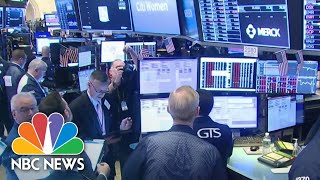 Stock Trading Halted After Markets Plunge At Market Open  NBC News [upl. by Anaj]