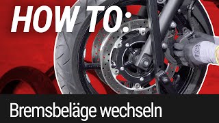 HOW TO Bremsbeläge wechseln am Motorrad [upl. by Scott653]