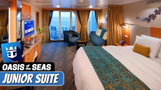 Oasis of the Seas  Junior Suite Tour amp Review 4K  Royal Caribbean Cruise [upl. by Alenson]