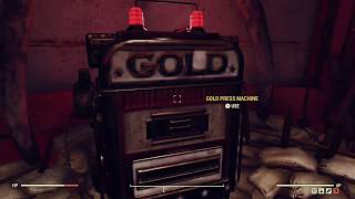 Where to Find the Gold Bullion Press in the Crater  Fallout 76 [upl. by Rennat]