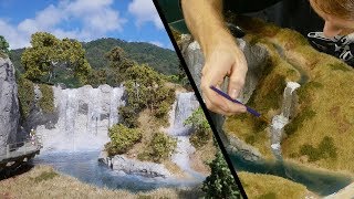 Building the ULTIMATE Waterfall Realistic Scenery Vol11 [upl. by Airetas]