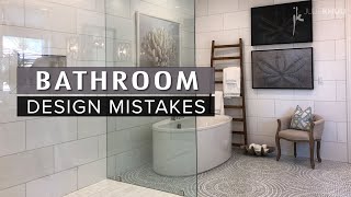 COMMON INTERIOR DESIGN MISTAKES  How to Fix Them  BATHROOM Dos and Donts [upl. by Evot504]