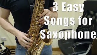 Easy Songs for Saxophone to impress your friends with Saxophone Lessons BC108 [upl. by Knobloch]