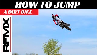 HOW TO JUMP A DIRT BIKE FOR BEGINNERS [upl. by Arraeis]