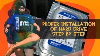 How To Install HDD 1TB Complete Step by Step [upl. by Nileak]