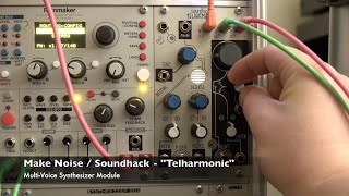 Make Noise amp Soundhack  Telharmonic Demo amp Explanation [upl. by Aissenav686]