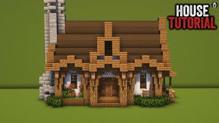 Minecraft Medieval House Tutorial [upl. by Holbrooke]