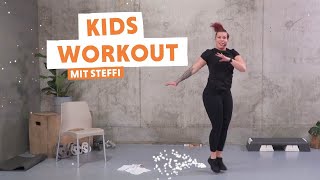 Kids Workout mit Steffi  FitXKurse für zu Hause  classx at home [upl. by Teece]