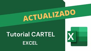 Hacer un cartel con excel ACTUALIZADO en la descripción [upl. by Annej]