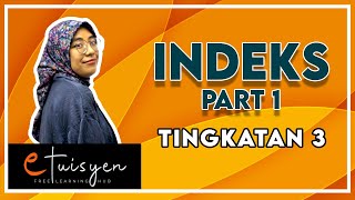 eTuisyen TINGKATAN 3 MATEMATIK Bab 1  Indeks Part 1 [upl. by Dickey]