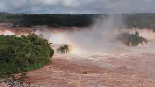 Cataratas do Iguaçu Maior cheia da História  09062014 [upl. by Ecaidnac]