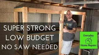 How To Build Storage Shelves  Easy Build [upl. by Bittner]