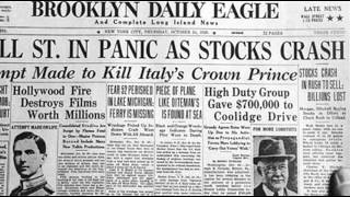 24th October 1929 Wall Street Crash begins on Black Thursday [upl. by Yoccm381]